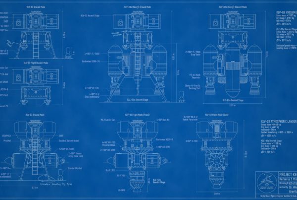 Blue prints of rocket