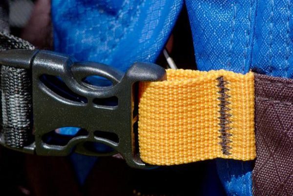 Close up of clasp on a belt