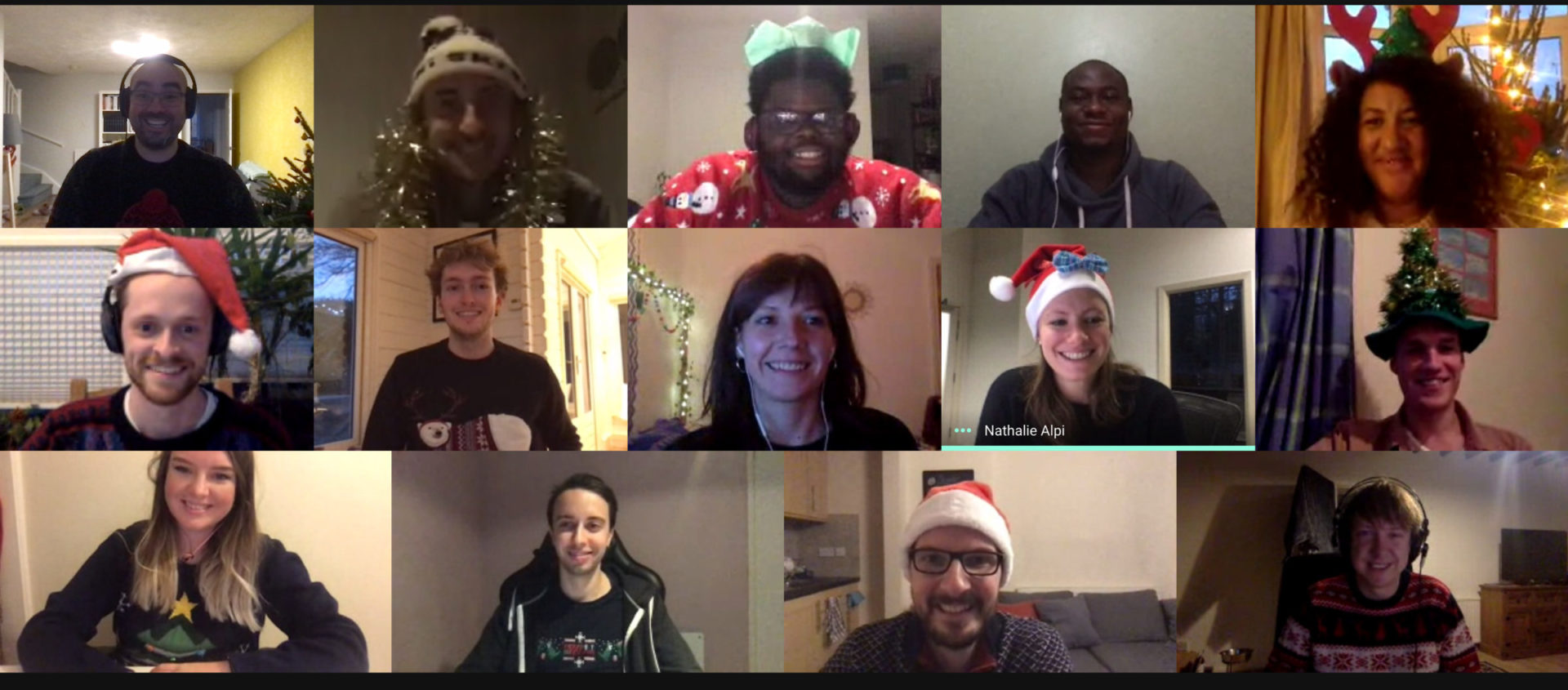 Screen capture of CookiesHQ team meeting